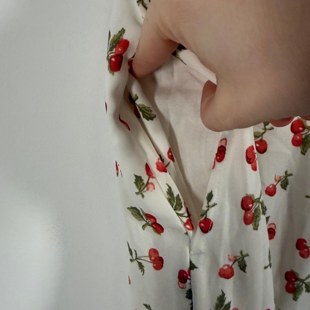 NWOT Abercrombie & Fitch Cherry Mini Dress - Picture 7 of 10